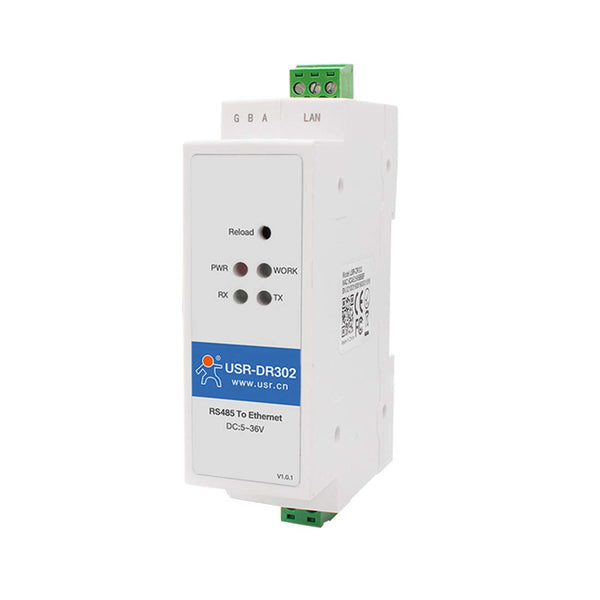 PUSR Convertidor de Carril DIN RS485 a Ethernet (USR-DR302)