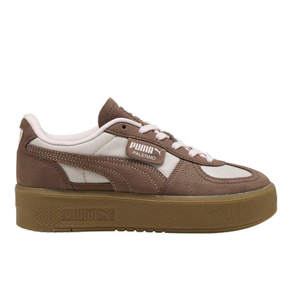 PUMA Womens Palermo Elevata Wine Club Lace Up Sneakers Shoes Casual - Brown -