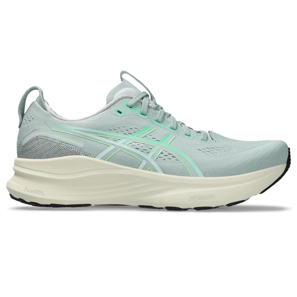 ASICS Men's Gel-Kayano 32 Running Shoes, Cold Moss/Vital Green