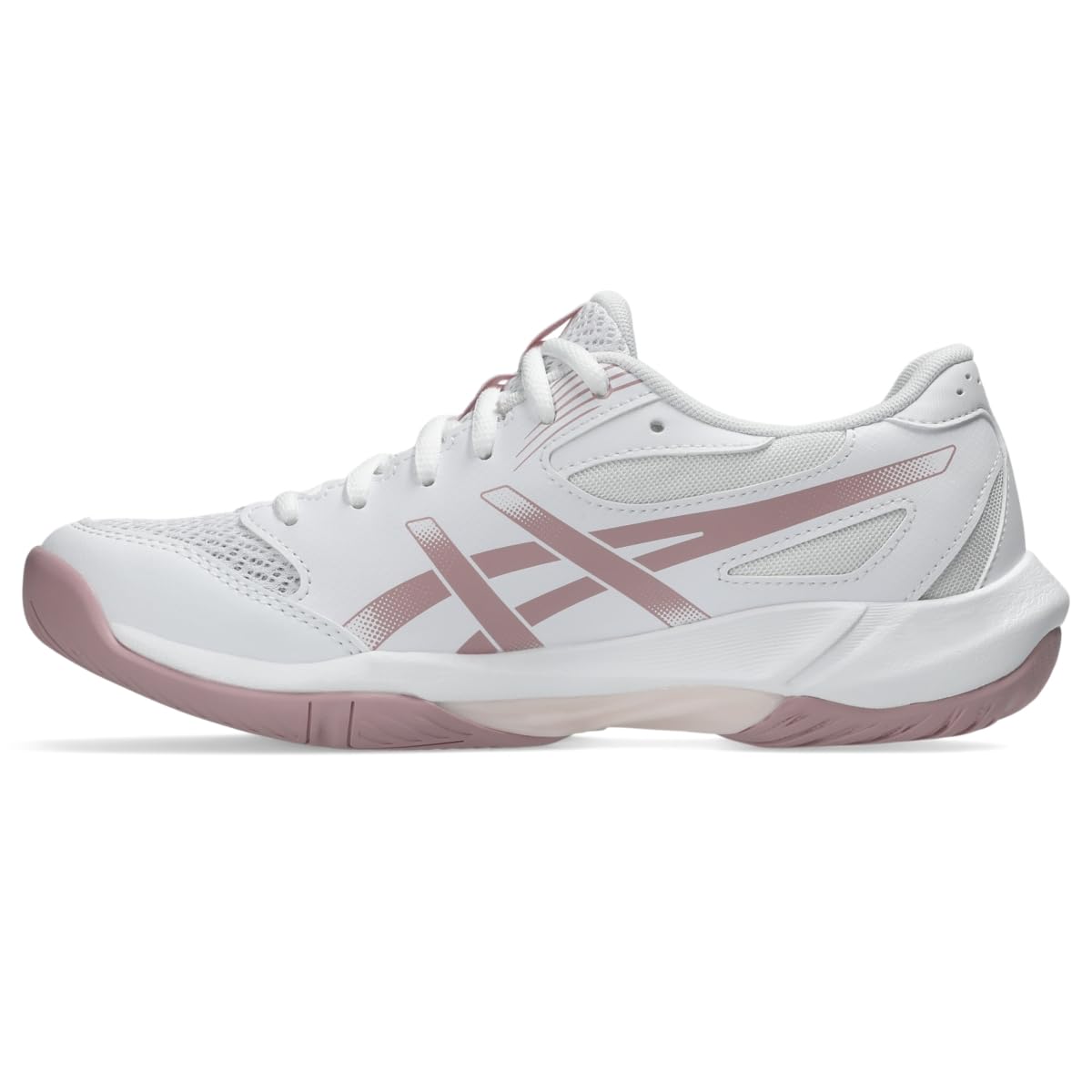 ASICS Women's Gel-Rocket 12 Volleyball Shoes, White/Pearl Pink