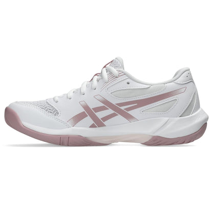 ASICS Women's Gel-Rocket 12 Volleyball Shoes, White/Pearl Pink