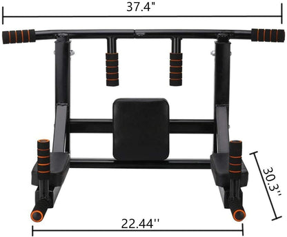 Barra de dominadas y estación de fondos de pared BDL (Soporta 440 lbs)