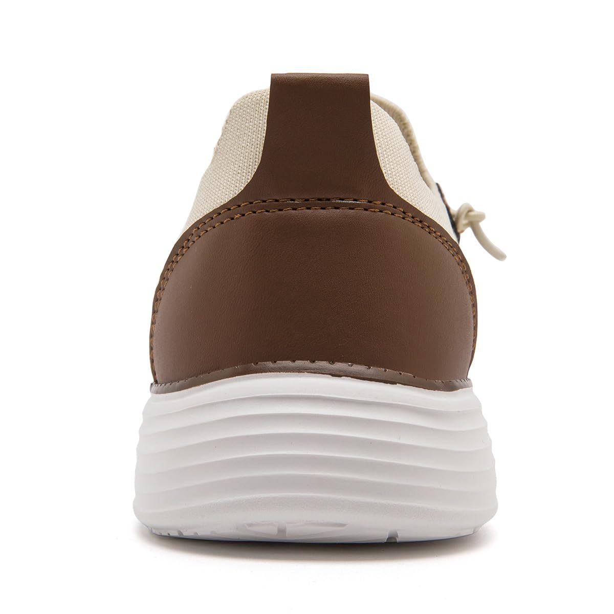 WOHHHW Men's Loafers Slip On Shoes Men Boat Shoes Casual Walking Shoes for Men Comfort Lightweight Breathable Beige