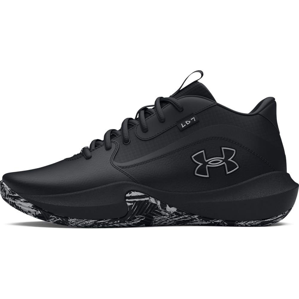 Under Armour Unisex Lockdown 7, (003) Black/Black/Metallic Silver, US