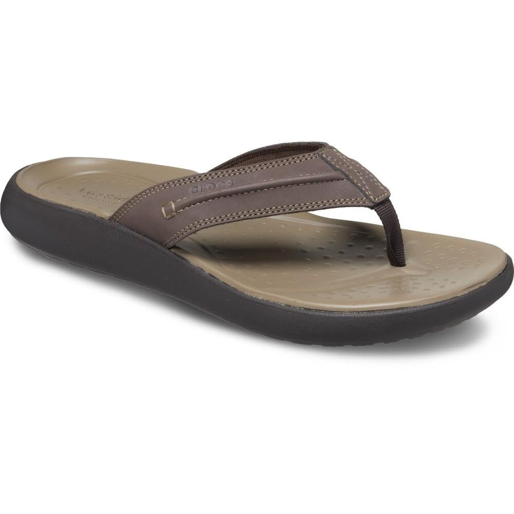Crocs Men's Yukon Vista II Flip Flops, Men Sandals, Espresso