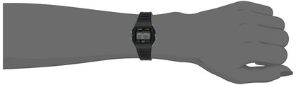 Casio F-91W-3DG - Black Watch, Black/White, Strap