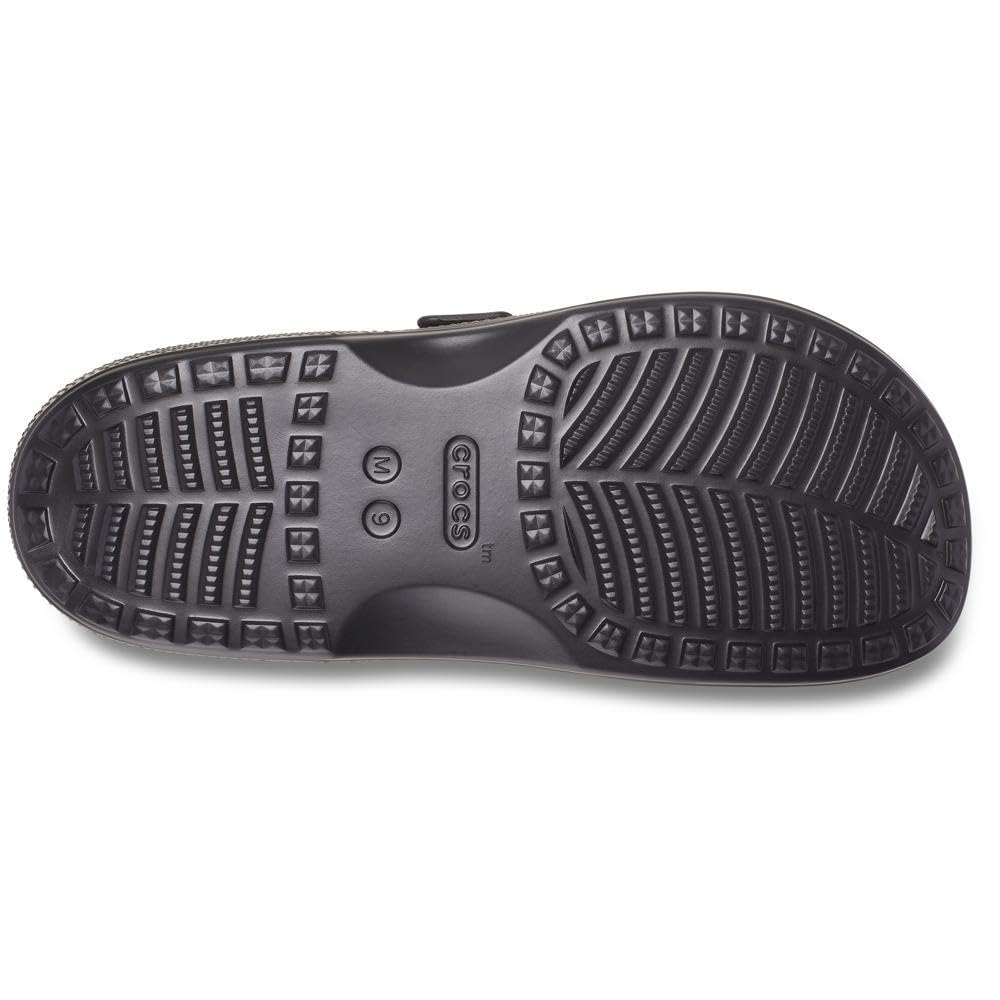 Crocs Mens Classic Saturday Slide, Black