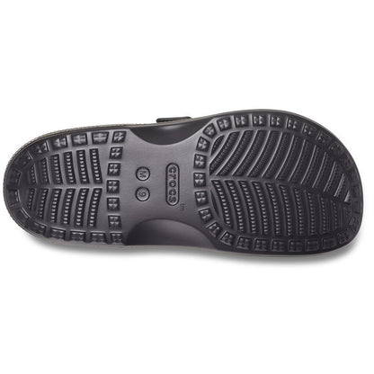 Crocs Mens Classic Saturday Slide, Black