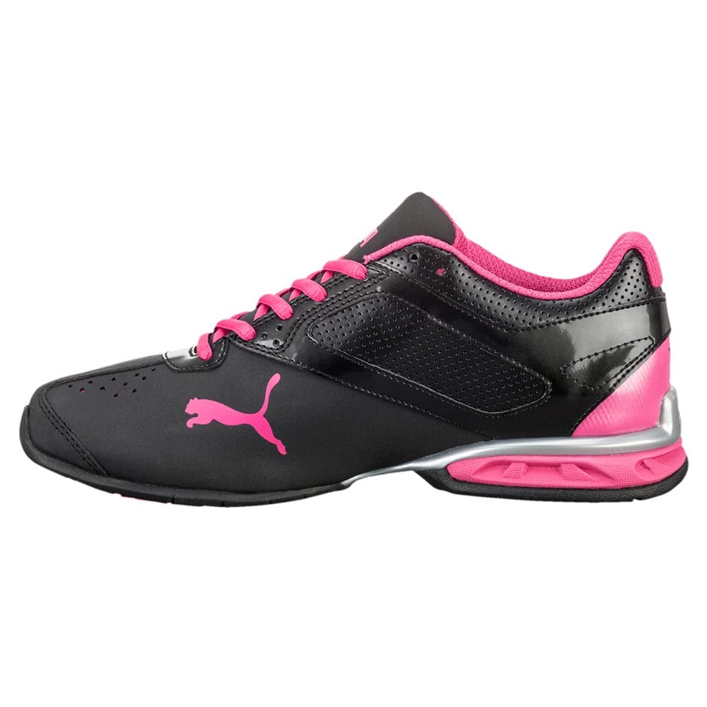 PUMA Women's Tazon 6 Sneakers, Puma Black/Puma Silver/Beetroot Purple