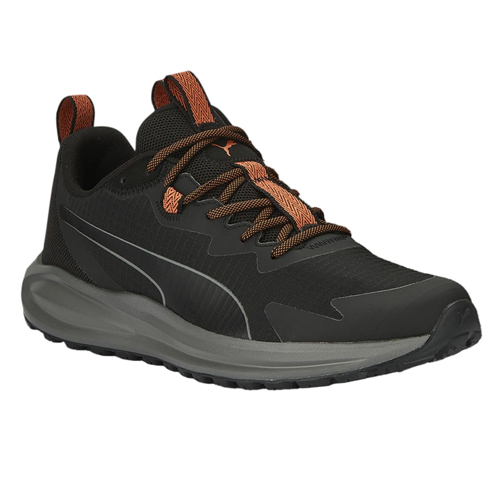 PUMA Mens Twitch Runner Trail Trail Running Sneakers Shoes - Black -