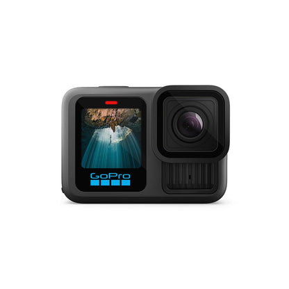 GoPro HERO13 Black Waterproof Action Camera with 5.3K60 Video, 27MP Photos, Enduro 1900mAh Battery, 64GB SanDisk microSD Card, 47-Piece Accessory Kit, 1-Year Warranty