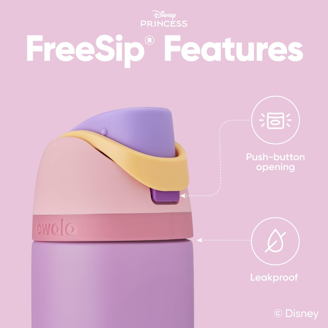 Owala Botella de Agua de Princesas Disney FreeSip (24 oz / Rapunzel)