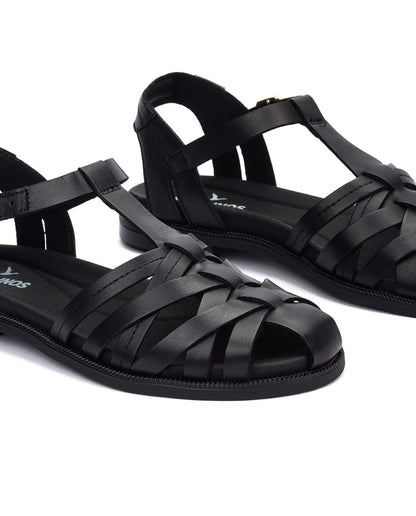 PIKOLINOS Semi-Closed Shoes Leather Navia for Woman Black