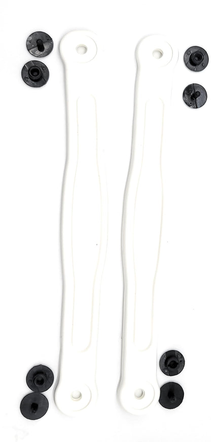 Snappy Straps for your Clogs or Croc (white, 9.5 inces)