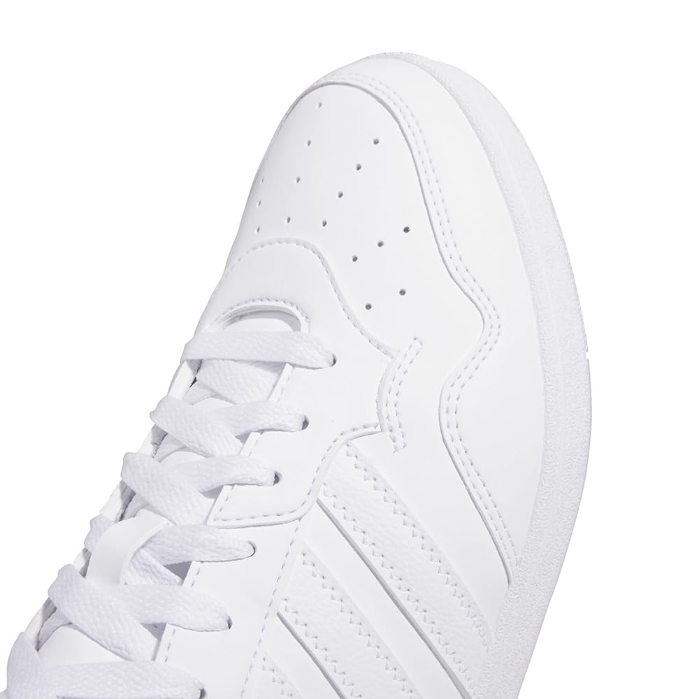 Adidas Unisex Hoops 4.0 Mid Top Basketball Shoes White/White/Black