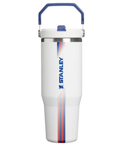 STANLEY Vaso Térmico IceFlow 2.0 con Asa (30 oz / Blanco y Azul Oscuro)