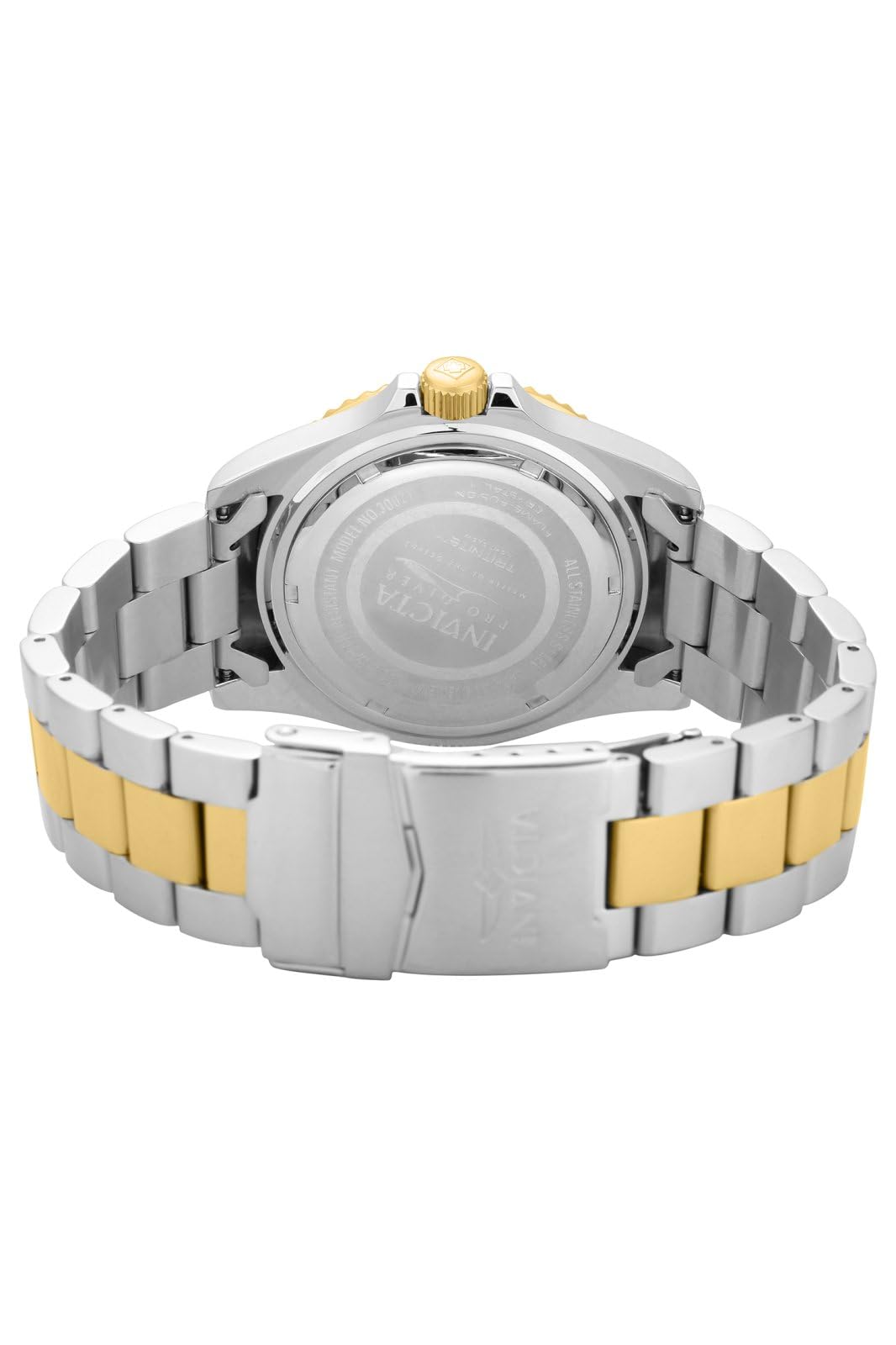 Invicta Mens Pro Diver Quartz Watch, Two Tone, 30021