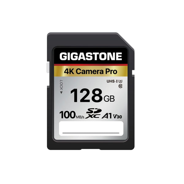 【5-Years Data Recovery】 GIGASTONE 128GB SD Card, 4K Camera Pro, A1 V30 SDXC Memory Card 4K UHD Video Compatible with Canon Digital Camera, with 1 Mini Case