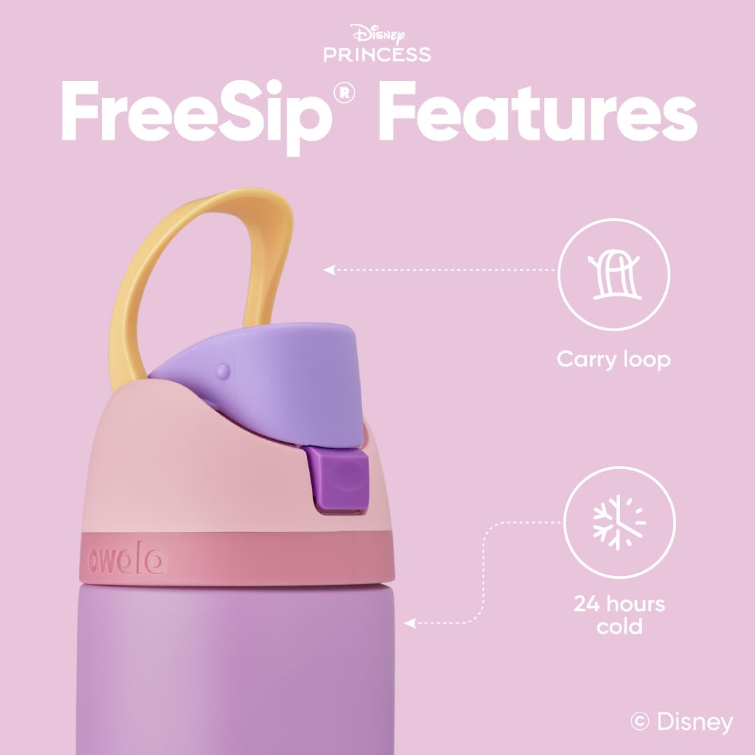 Owala Botella de Agua de Princesas Disney FreeSip (24 oz / Rapunzel)