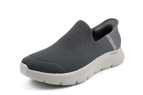 Skechers Men's Go Walk Flex No Hands Hands Free Slip-Ins Sneaker, Dark Grey
