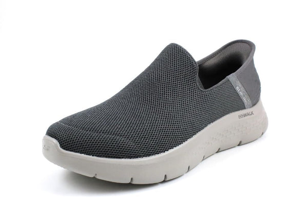 Skechers Men's Go Walk Flex No Hands Hands Free Slip-Ins Sneaker, Dark Grey