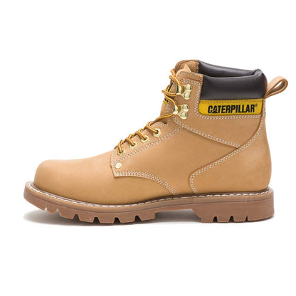 Cat Footwear Men's Second Shift Soft Toe Work Boot, Honey