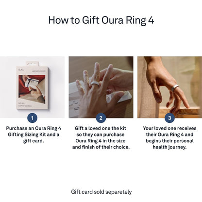 Oura Kit de Tamaño para Regalo de Anillo Inteligente Ring 4
