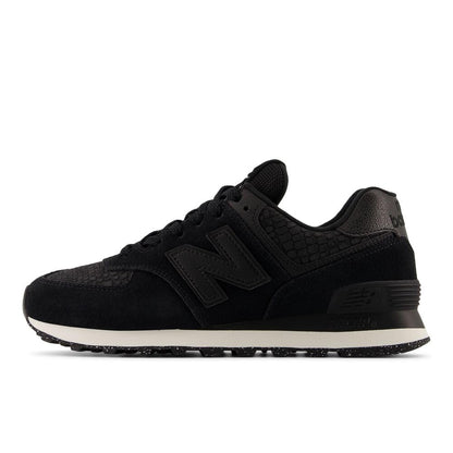 New Balance Women's 574 V2 Sneaker, Black/Metallic Black