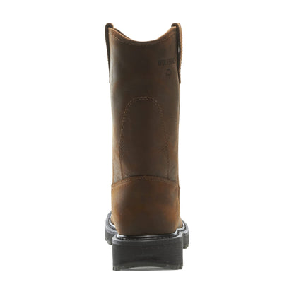 WOLVERINE mens DD Work Wellington Dark Brown 12 XW US
