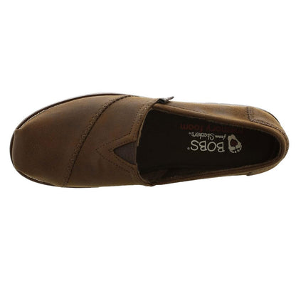 Skechers BOBS Womens Chill Lugs-Urban Spell Loafer, Brown