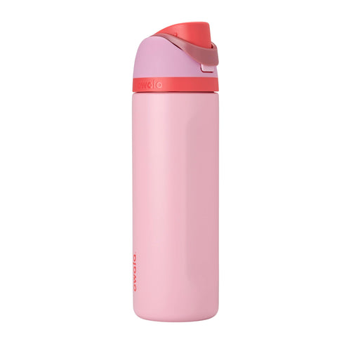 Owala Botella de Agua Aislada FreeSip de 24 oz (Pastel de Ángel / Rosa)