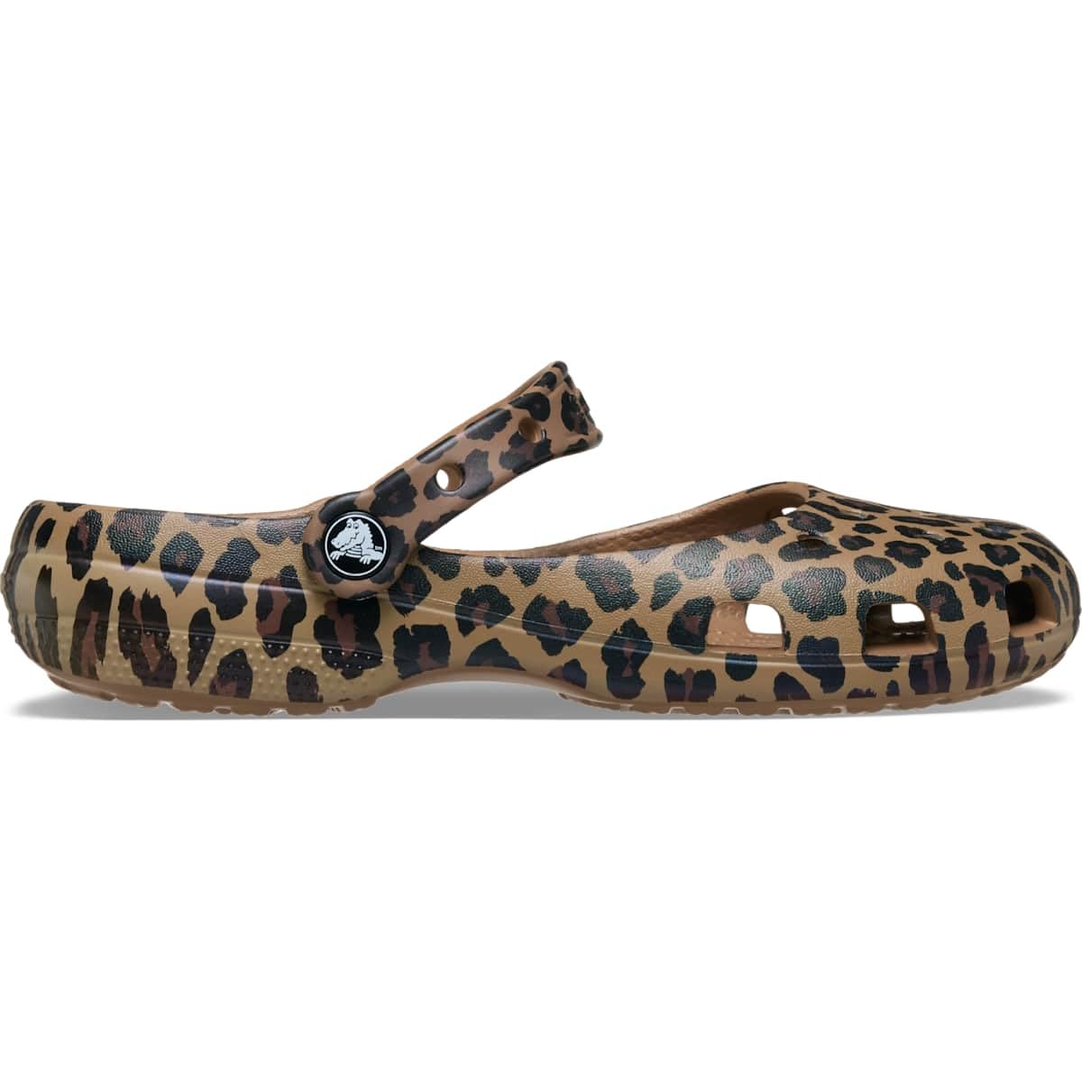 Crocs Women Classic Ballet, Ballet Slippers, Sepia/Leopard