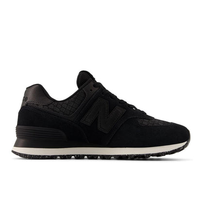 New Balance Women's 574 V2 Sneaker, Black/Metallic Black