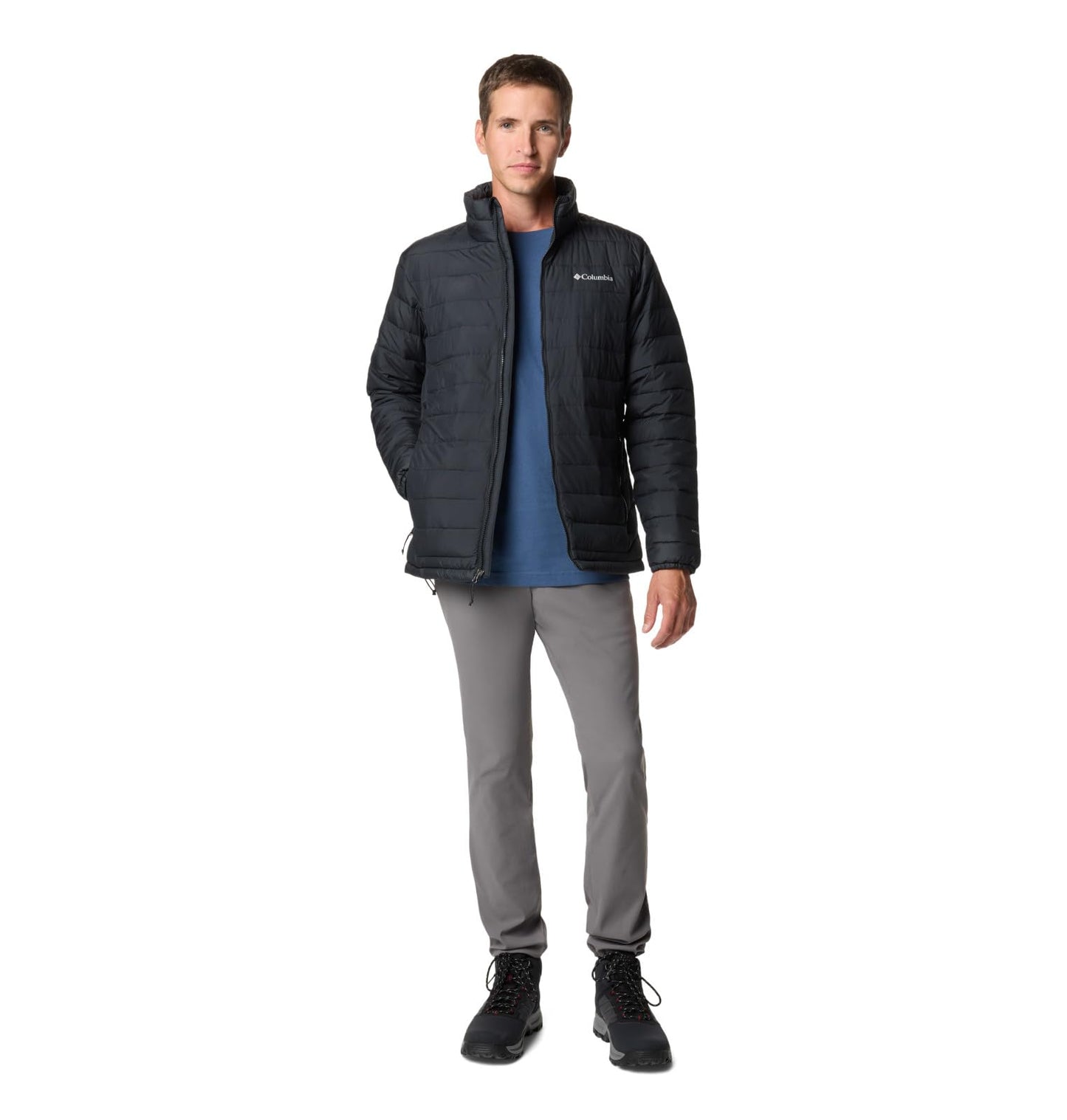Columbia Chaqueta Acolchada con Aislamiento para Hombre (Negro / Talla M)