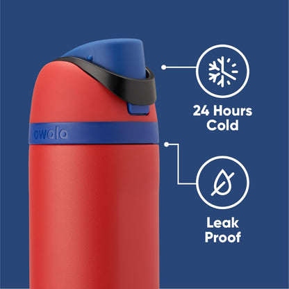 Owala Marvel Potter FreeSip Insulated Stainless Steel Water Bottle with Straw for Sports and Travel, BPA-Free Sports Water Bottle, 24 oz, Spiderman