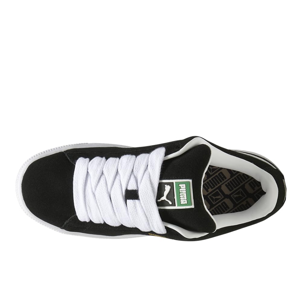 PUMA Mens Suede XL Shoes, Black White