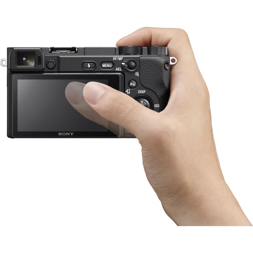 Sony Alpha a6400 Mirrorless Digital Camera with 16–50mm Power Zoom Lens (ILCE-6400L/B) – 24.2 MP APS-C, 4K Video, Real-Time Eye AF w/Sony E 55-210mm f/4.5-6.3 OSS Lens + 64GB Card and More