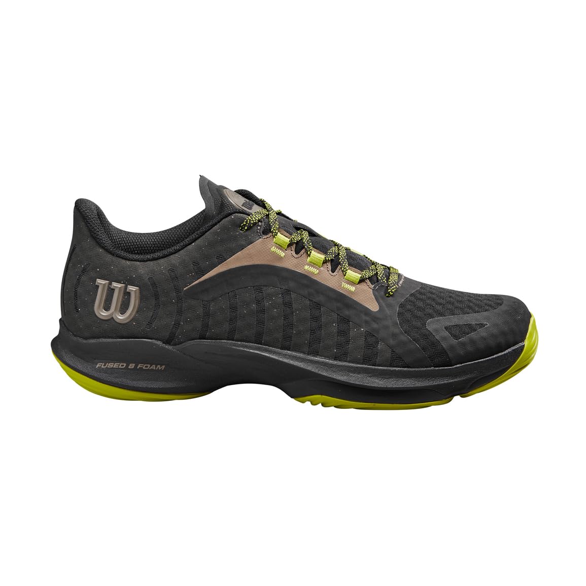 WILSON Hurakn Pro Men's Padel Shoe - Black/Lime Green/Falcon