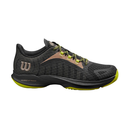 WILSON Hurakn Pro Men's Padel Shoe - Black/Lime Green/Falcon