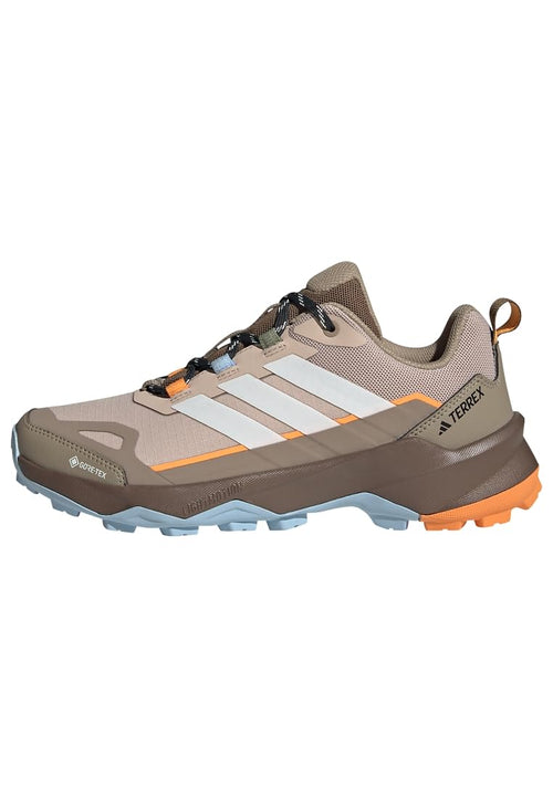 adidas Women's Terrex Skychaser AX5 Gore-TEX Hiking, Wonder Taupe/Off White/Blue