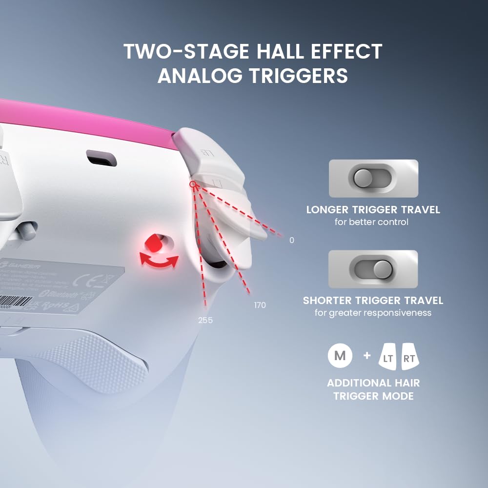 GameSir Super Nova Control Inalámbrico para Juegos (Rosa)