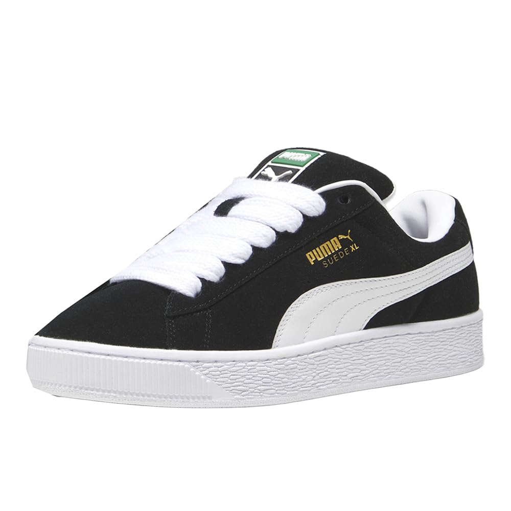 PUMA Mens Suede XL Shoes, Black White
