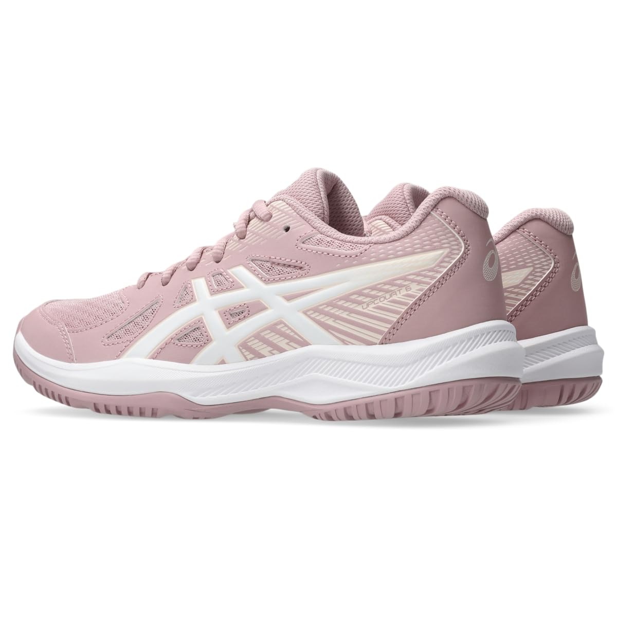 ASICS Women's Upcourt 6 Volleyball Shoes, MORGANITE/White
