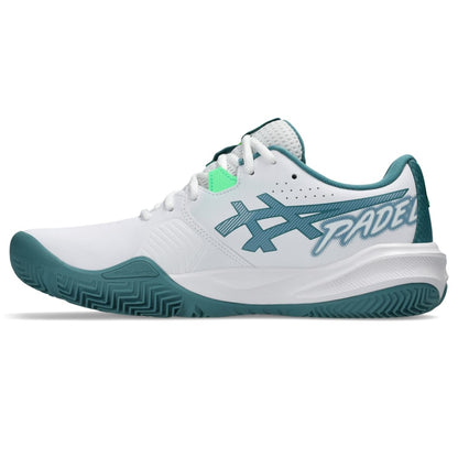 ASICS Men's Gel-Challenger 15 Padel Tennis Shoes, White/Misty Pine