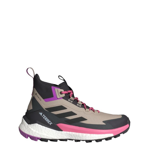 Adidas, Womens Terrex Free Hiker 2 Gore-TEX Hiking Shoes Wonder Beige/Pink Fusion/Aurora Black