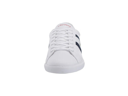 Lacoste Men's Grad Vulc Sneaker, White/Navy/Red