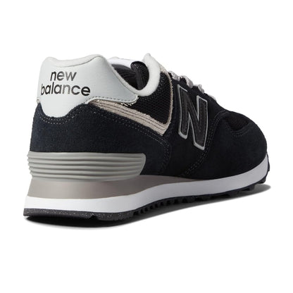 New Balance Women's 574 Core Sneaker, Black/NB White