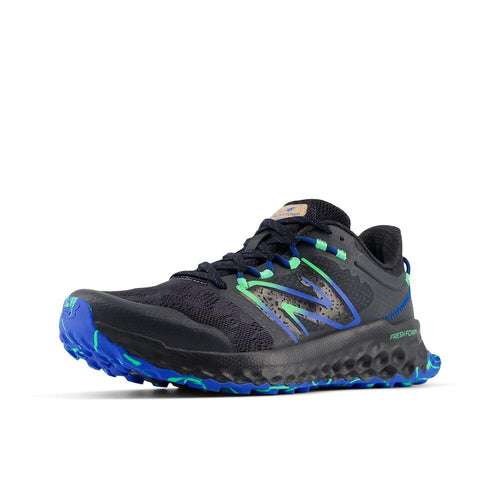 New Balance Men's Fresh Foam Garoé V1 Trail Running Shoe, Phantom/Blue Oasis/Lime Leaf