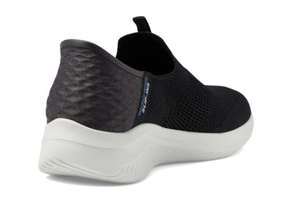 Skechers womens Hands Free Slip Ins Ultra Flex 3.0 Smooth Step Sneaker, Black