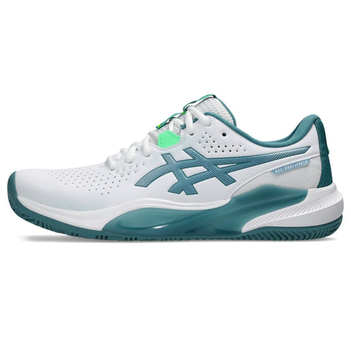 ASICS Men's Gel-Challenger 15 Padel Tennis Shoes, White/Misty Pine